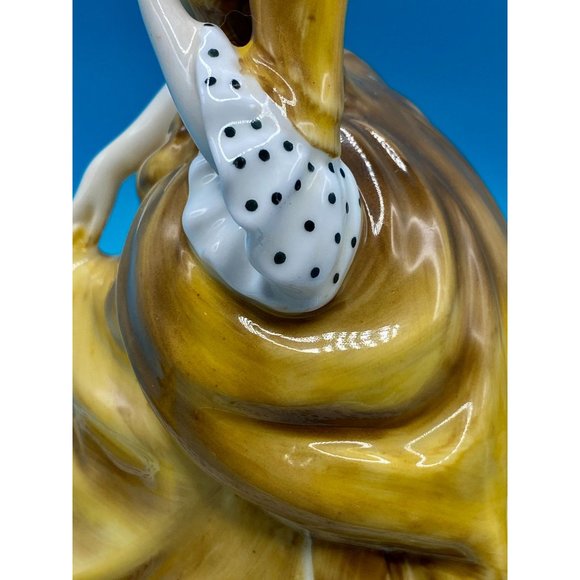 SOLD**Royal Doulton Sandra HN2275 Figurine, Lady in yellow dress, England, - Picture 10 of 13